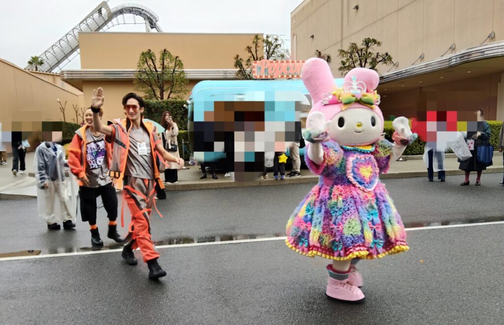 移動中のマイメロに会えた!